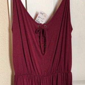 Forever 21 burgundy romper